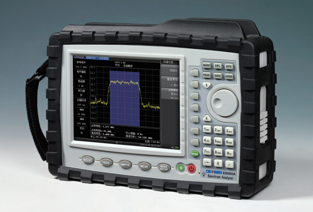 TelcomWay E8000(3.1gHz)/E8400(4.4gHz)/E8600(6gHz) 系列手持频谱分析仪